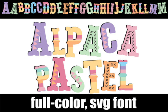 Alpaca Pastel: A Soft Serif Color Font for Creative Branding