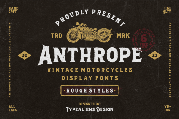 Anthrope: A Bold Serif Font for Grungy, Retro-Inspired Web Design