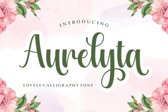Aurelyta: Romantic Calligraphy Font for Wedding and Jewelry Branding