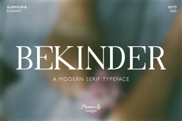 Bekinder: A Modern Serif Font for Editorial Design and Digital Publishing