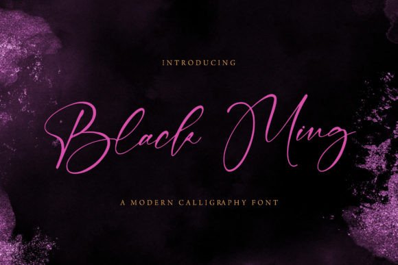 Black Ming: A Stylish Handwritten Font for Modern Web Design Projects