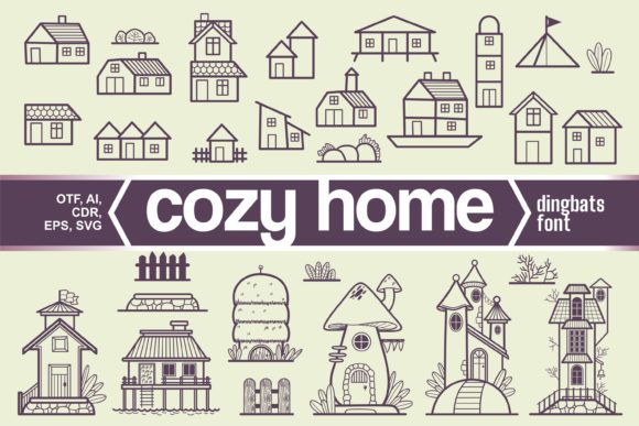 Cozy Home: A Sweet Dingbats Font That Elevates Digital Campaigns