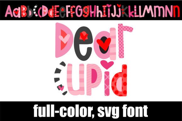 Dear Cupid: A Color Font for Youthful, Whimsical Branding