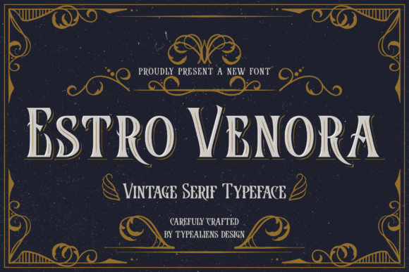 Estro Venora: A Vintage Serif Font That Elevates Small Business Branding