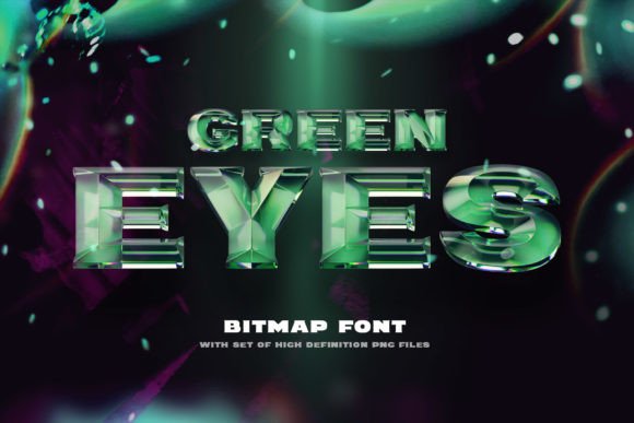 Green Eyes Font: Elevating Brand Identity with a Glossy 3D Typeface