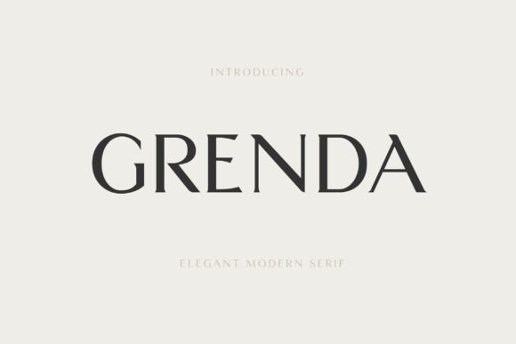 Grenda: A Modern Serif Font for Elegant Editorial Design