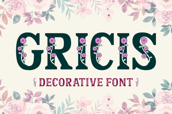 Gricis: A Feminine Decorative Font That Elevates Small Business Branding