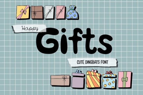 Happy Gifts: A Funny Dingbats Font for Playful Brand Identities