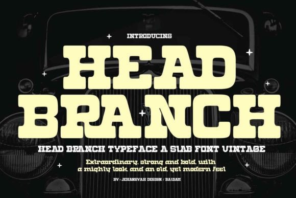 Head Branch Free Download: A Bold Serif Font for Impactful Designs