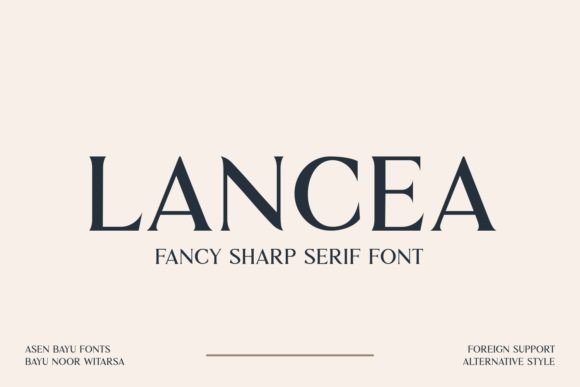 Lancea: A Sharp Serif Font for Sophisticated Branding