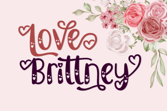 Love Brittney: A Chic Romantic Font for Campaign Visuals That Captivate