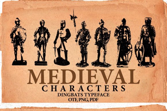 Medieval Characters: A Clean Dingbats Font for Elegant Editorial Design