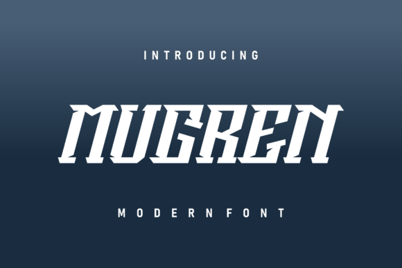 Mugren: A Bold Serif Font for Elegant Branding and Design Projects