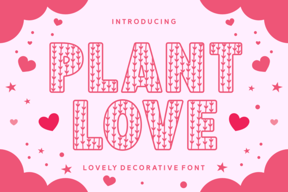 Plant Love: A Charming Decorative Font for Romantic Designs