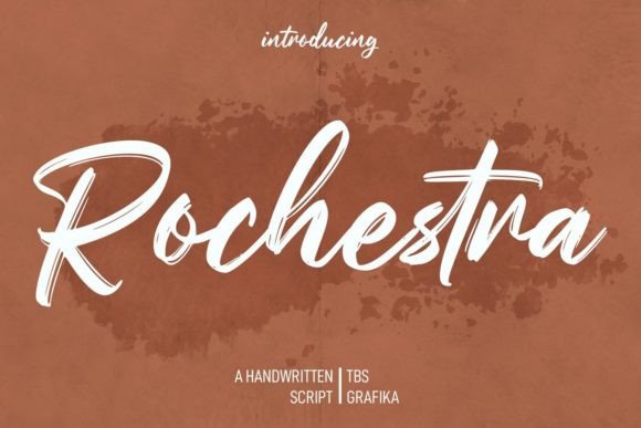 Rochestra: A Stylish Handwritten Brush Font for Modern Editorial Design