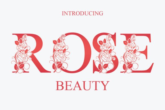 Rose Beauty Monogram: A Delicate Decorative Font for Elegant Branding