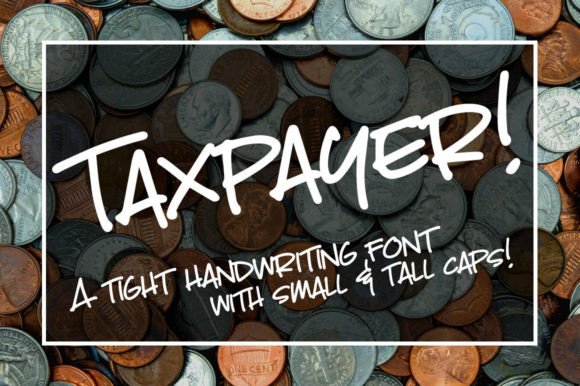Taxpayer: A Script Handwritten Font for Editorial Design and Digital Publishing