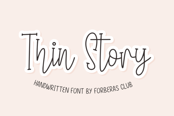 Thin Story: A Quirky Serif Font for Handmade Labels, Invitations & More